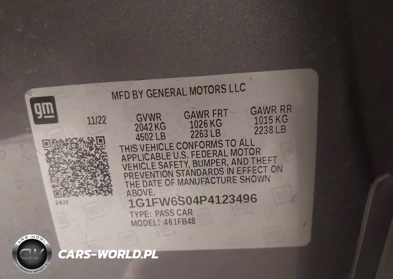 2023 Chevrolet Bolt Ev Fwd 1Lt VIN:1G1FW6S04P4123496 - 9