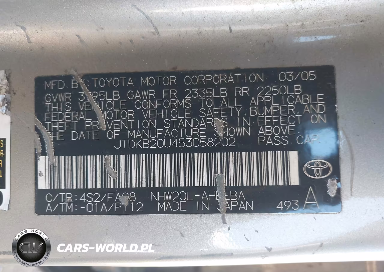 2005 Toyota Prius VIN:JTDKB20U453058202 - 9