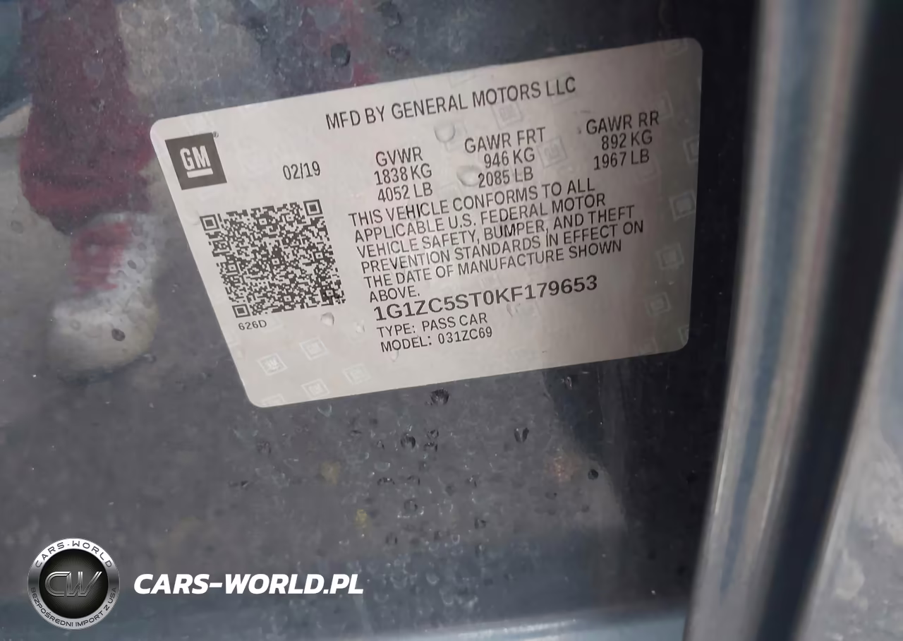 2019 Chevrolet Malibu 1Fl VIN:1G1ZC5ST0KF179653 - 9