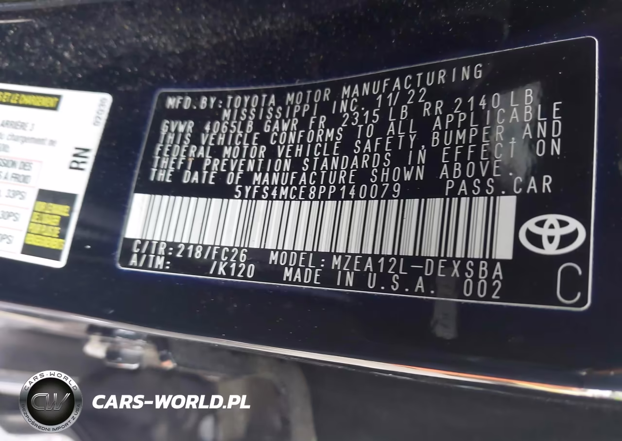 2023 Toyota Corolla Se VIN:5YFS4MCE8PP140079 - 9