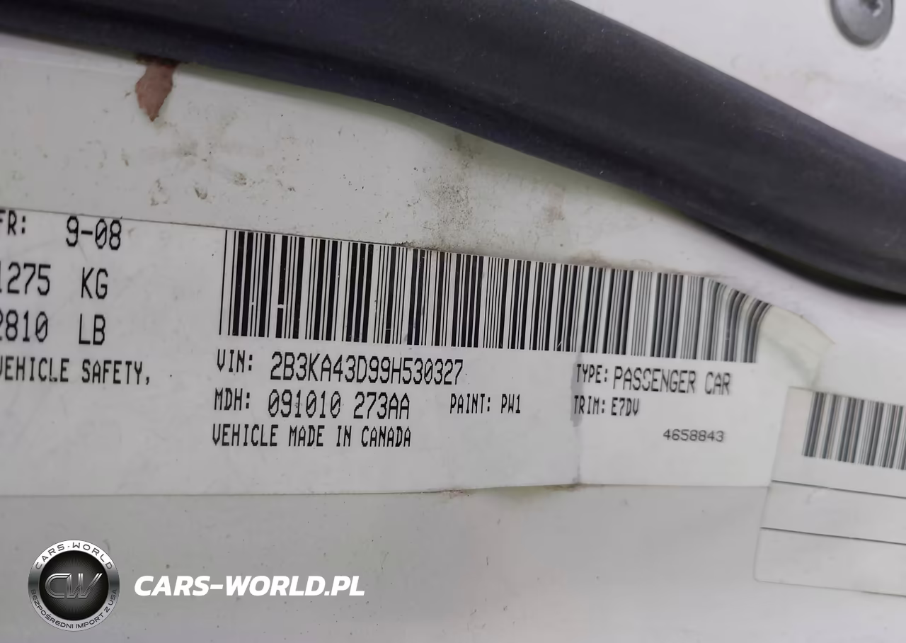 2009 Dodge Charger Se VIN:2B3KA43D99H530327 - 9