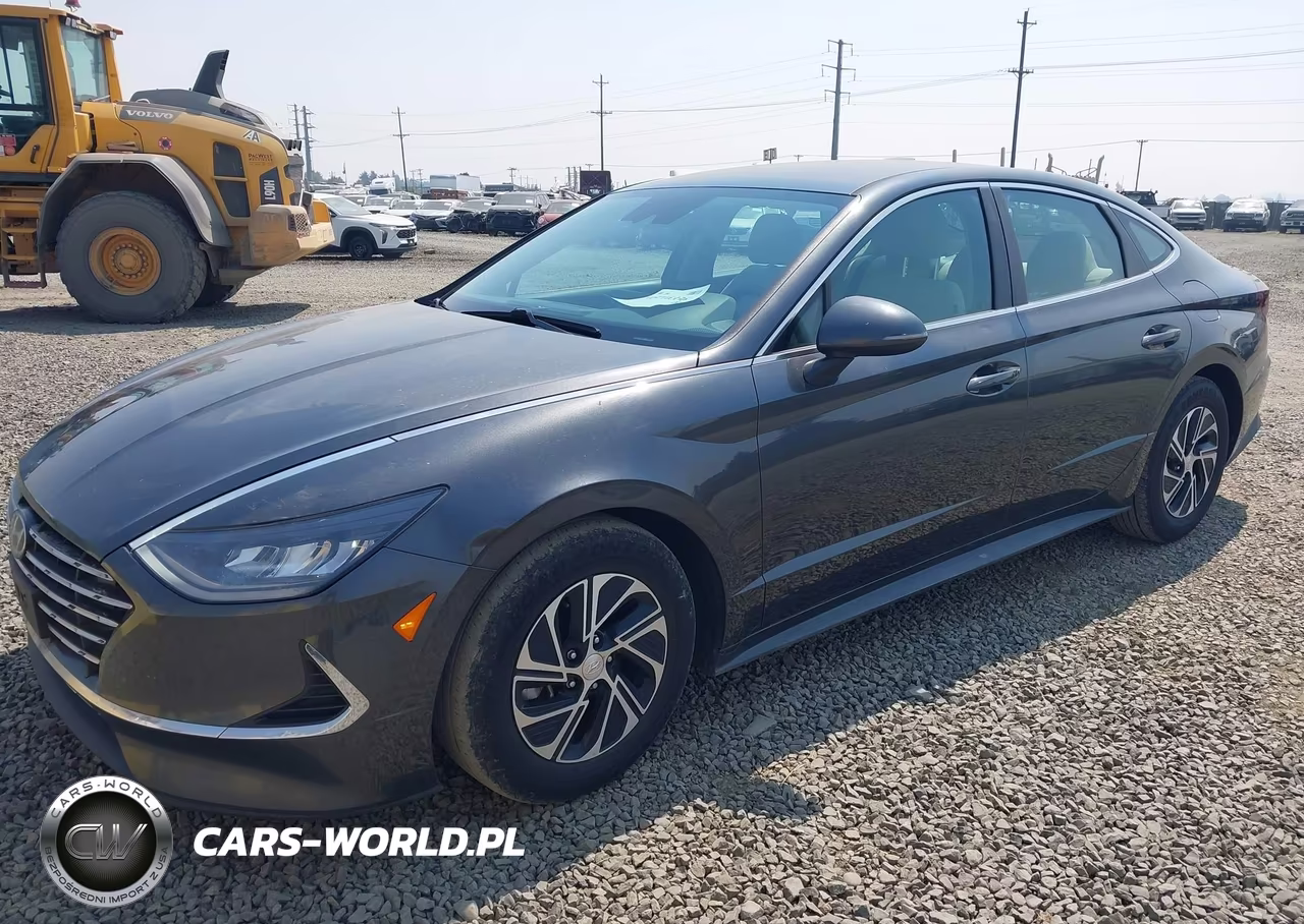 2021 Hyundai Sonata Blue VIN:KMHL24JJ8MA030588 - 2