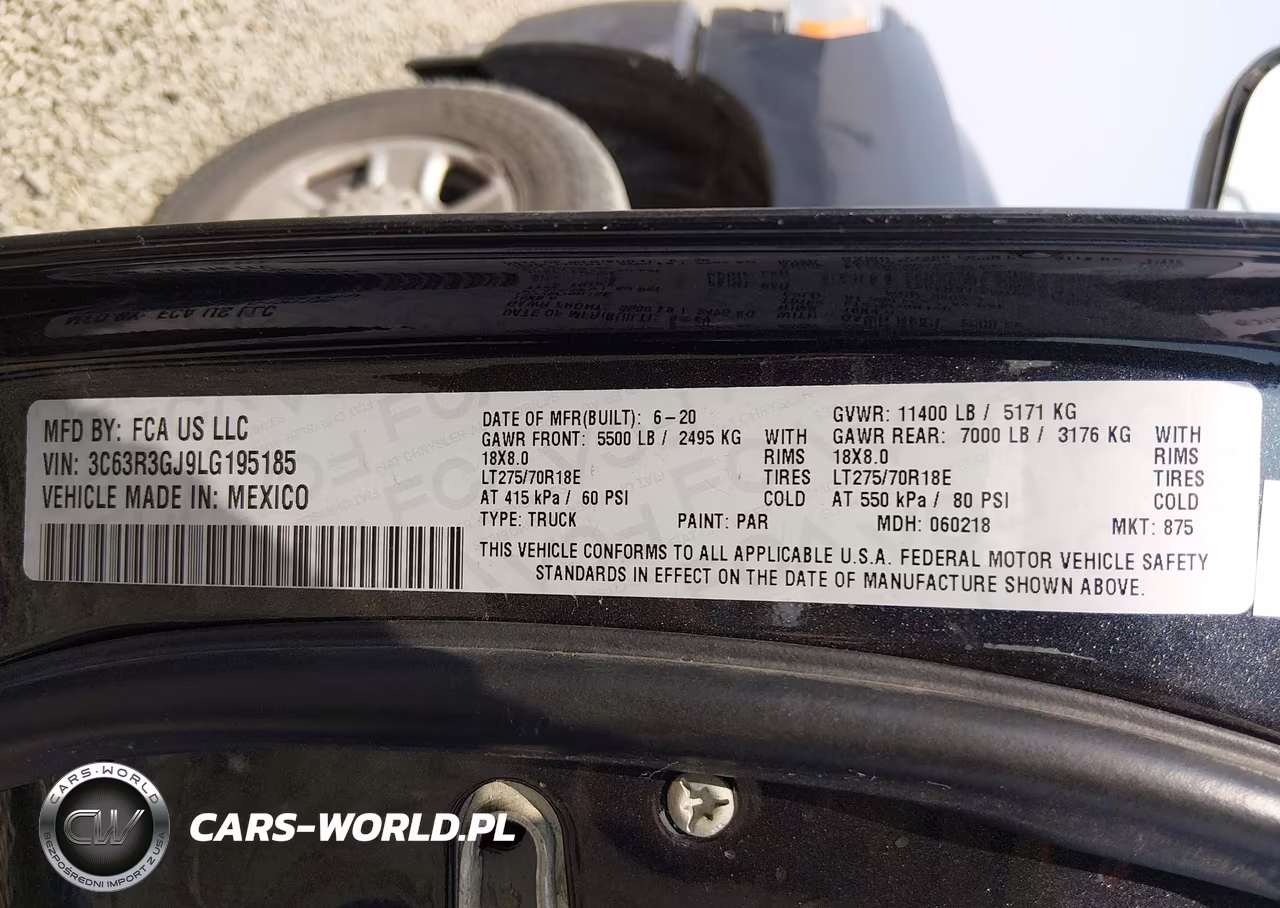 2020 Ram 3500 Tradesman 4X4 8' Box VIN:3C63R3GJ9LG195185 - 9