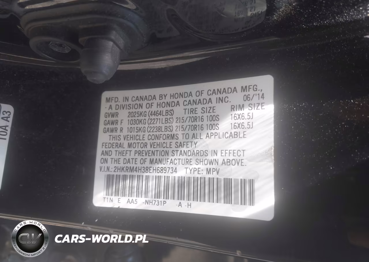 2014 Honda Cr-V Lx VIN:2HKRM4H38EH689734 - 9