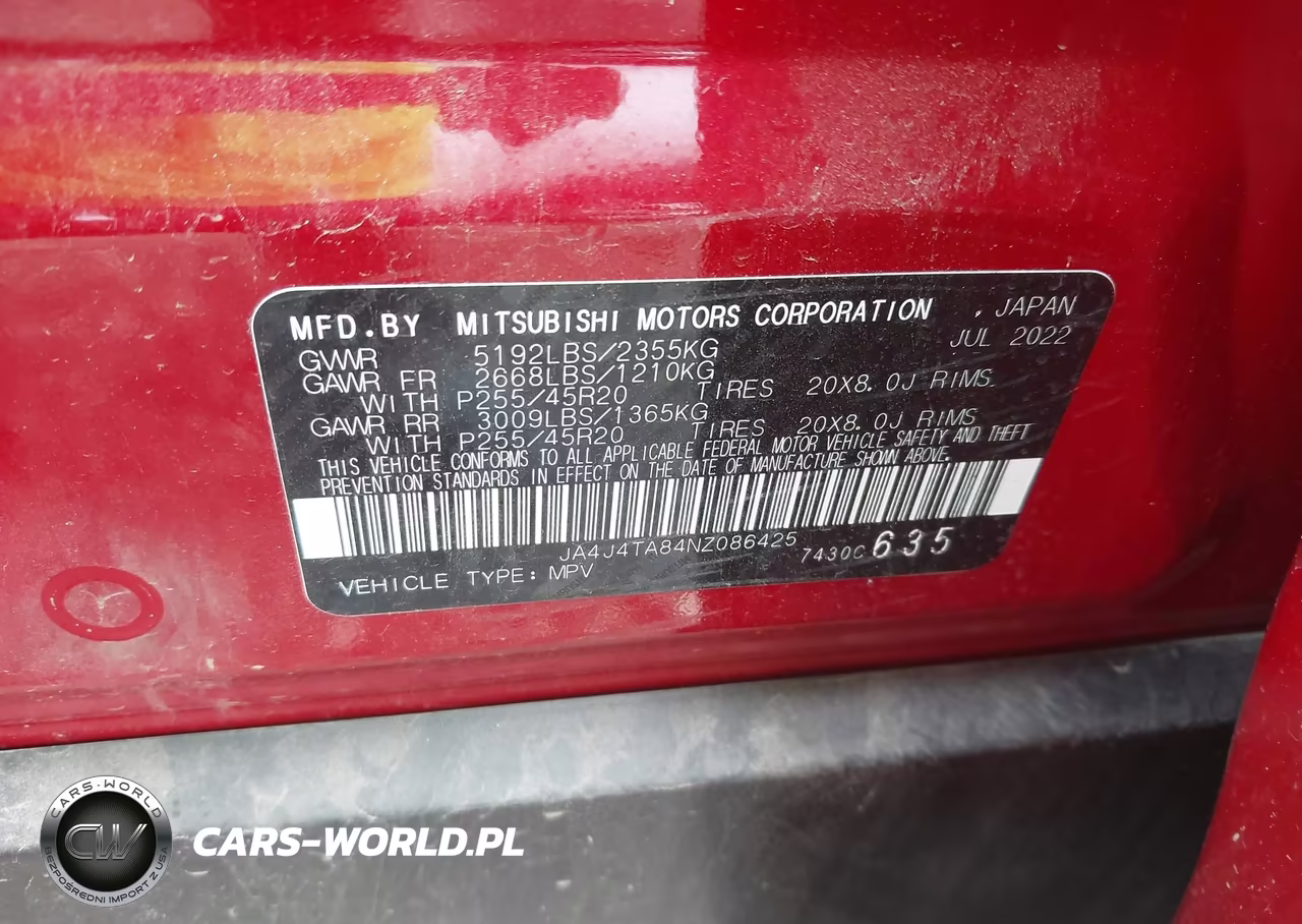 2022 Mitsubishi Outlander Es 2.5 S-Awc VIN:JA4J4TA84NZ086425 - 9