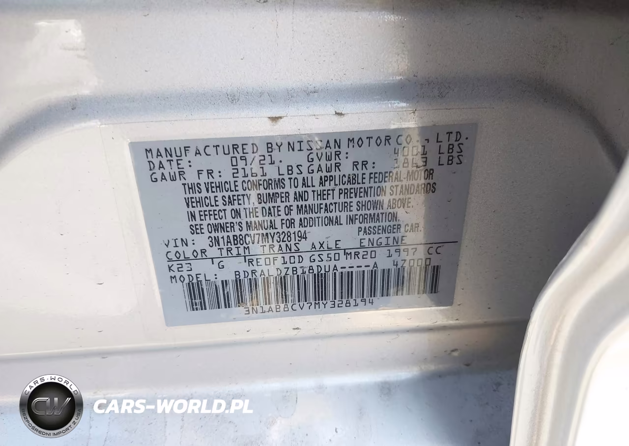 2021 Nissan Sentra Sv Xtronic Cvt VIN:3N1AB8CV7MY328194 - 9