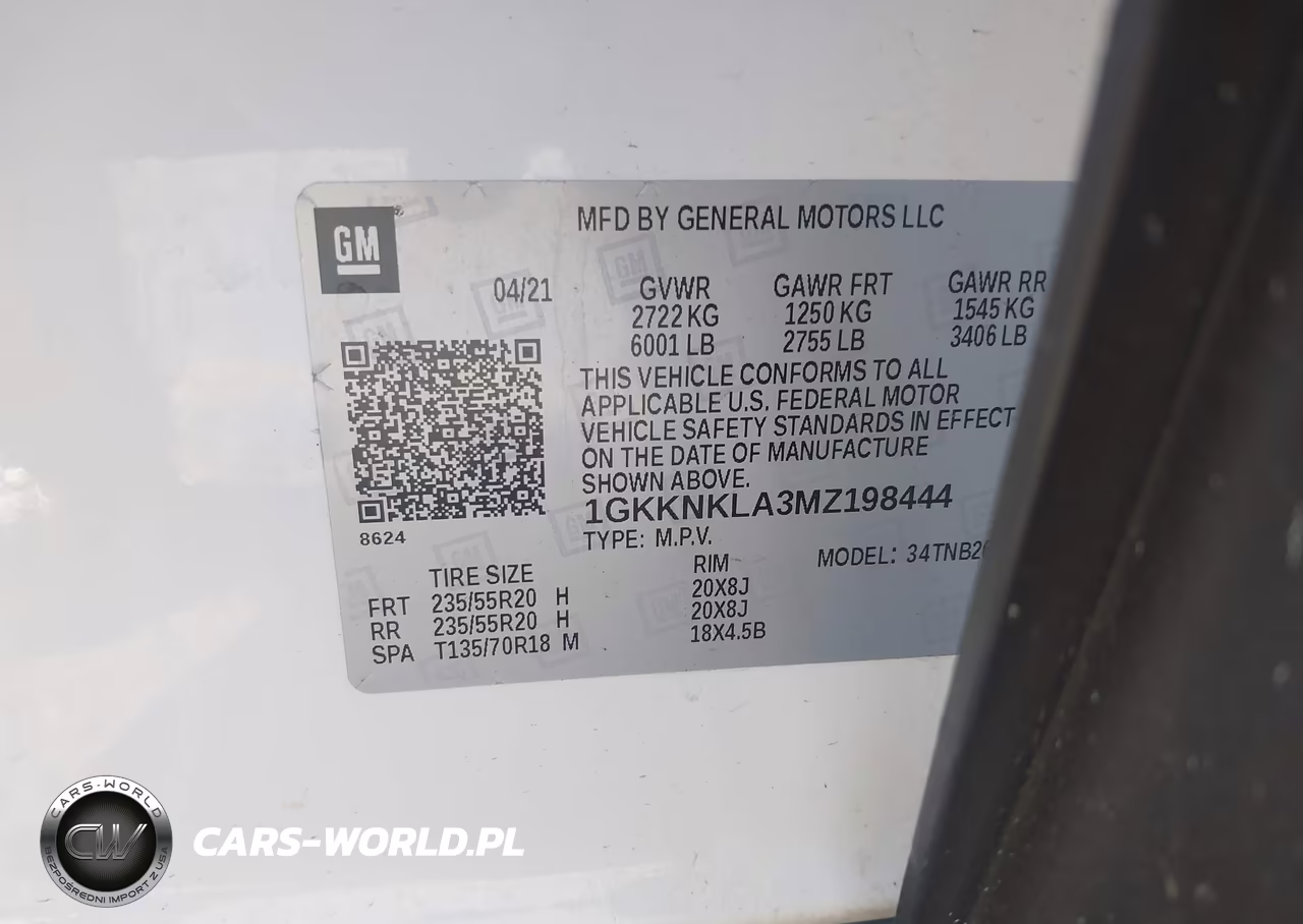 2021 GMC Acadia Fwd Sle VIN:1GKKNKLA3MZ198444 - 9
