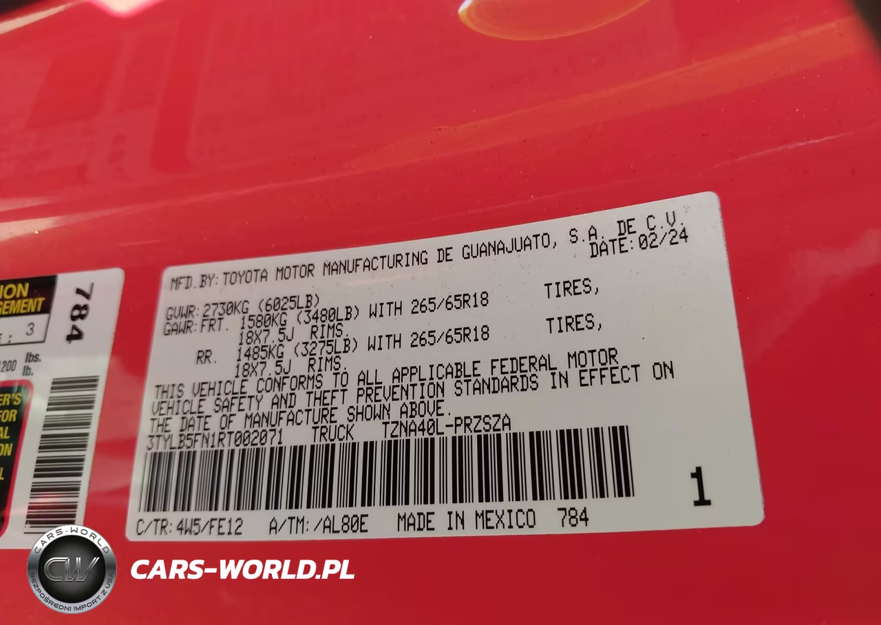 2024 Toyota Tacoma Trd Sport VIN:3TYLB5FN1RT002071 - 9
