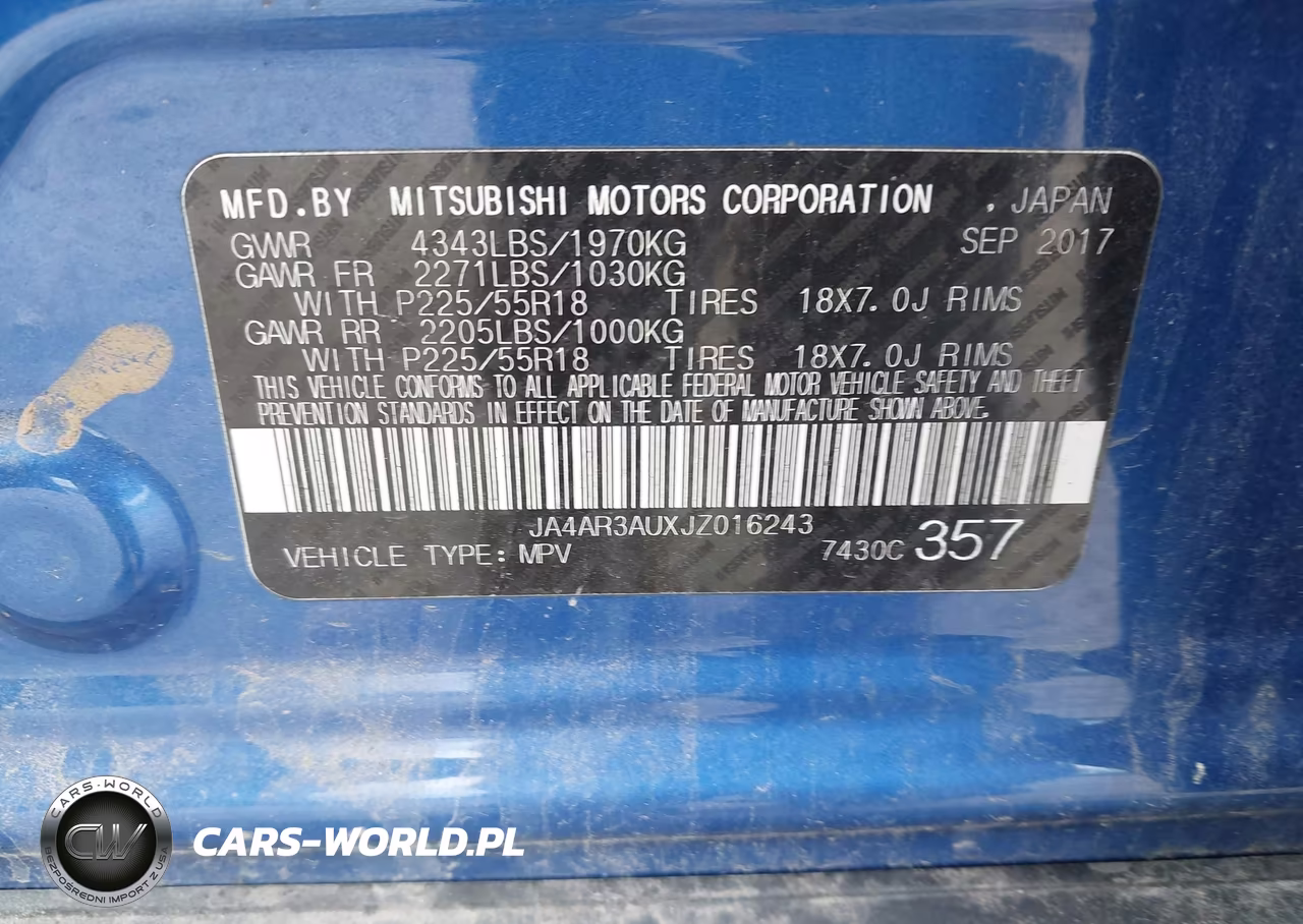 2018 Mitsubishi Outlander Sport 2.0 Es VIN:JA4AR3AUXJZ016243 - 9