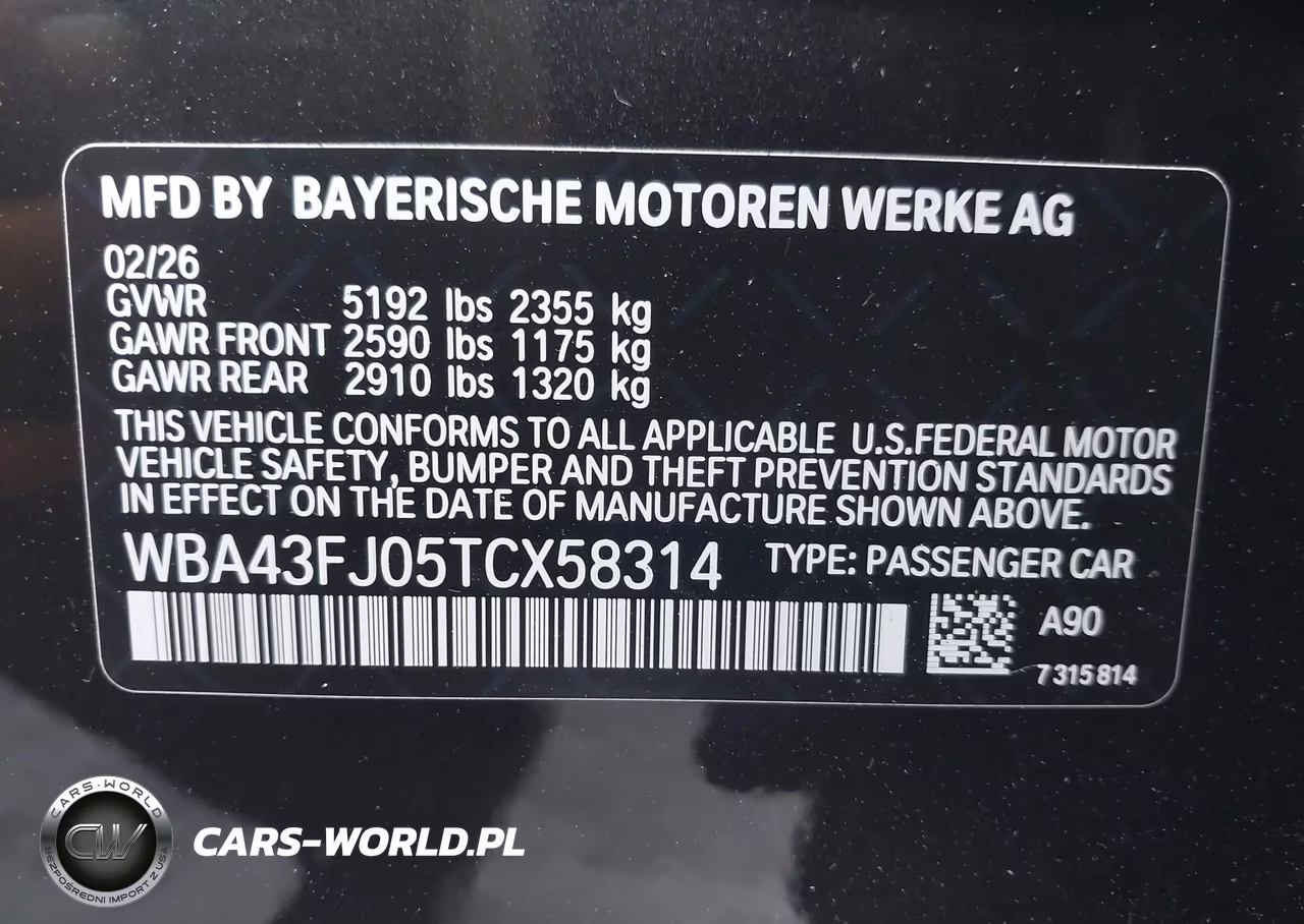 2026 BMW 530I VIN:WBA43FJ05TCX58314 - 9