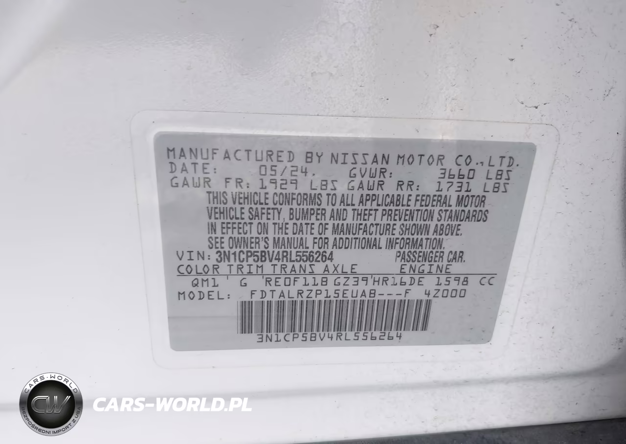 2024 Nissan Kicks S VIN:3N1CP5BV4RL556264 - 9