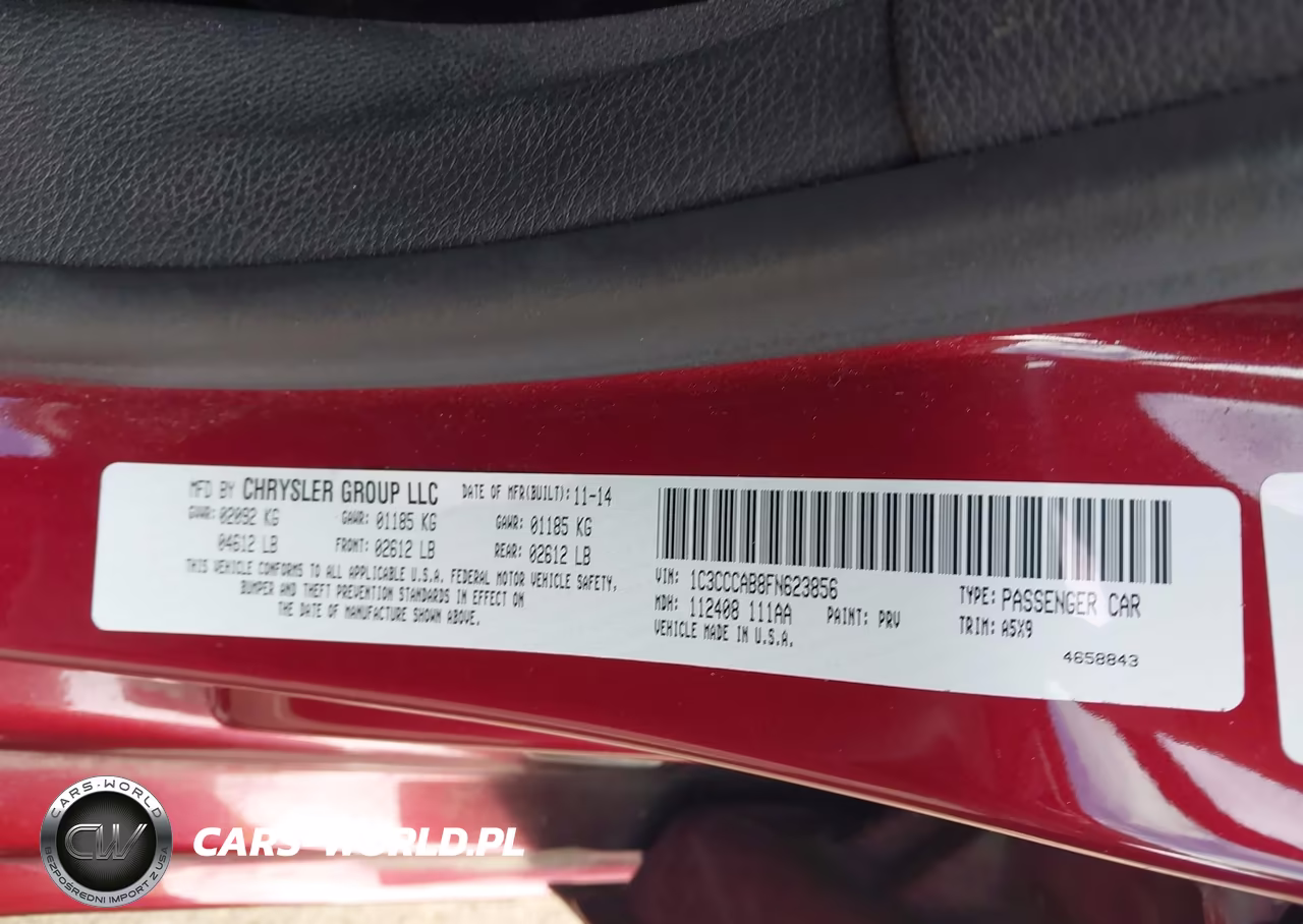 2015 Chrysler 200 Limited VIN:1C3CCCAB8FN623856 - 9