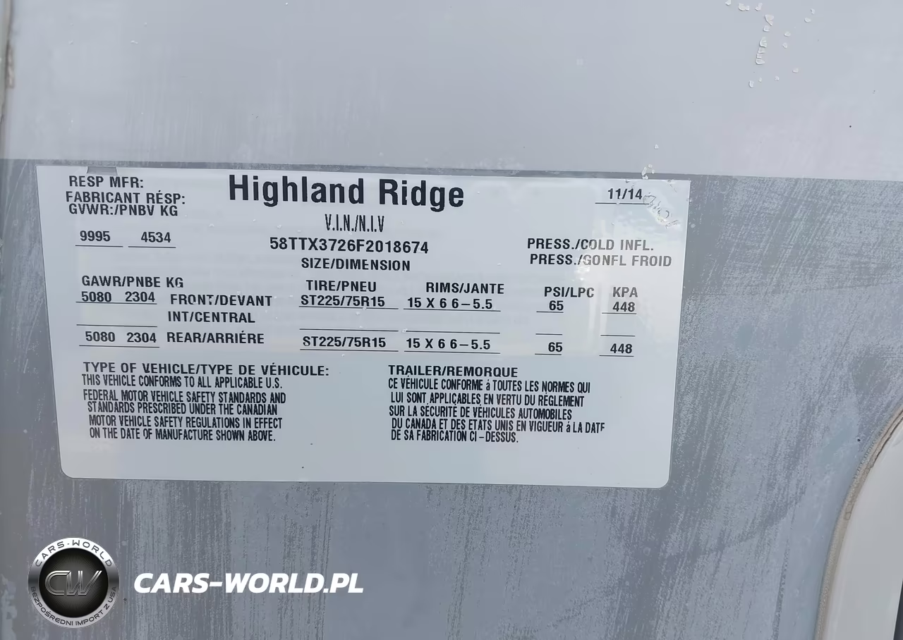 2015 Highland Ridge Open Range Light 307 VIN:58TTX3726F2018674 - 9