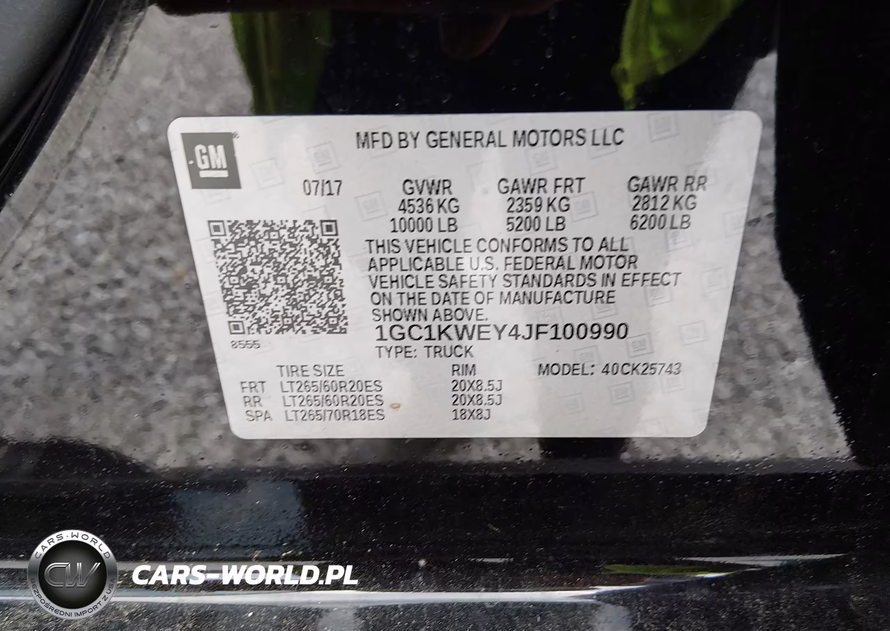 2018 Chevrolet Silverado 2500Hd Ltz VIN:1GC1KWEY4JF100990 - 9