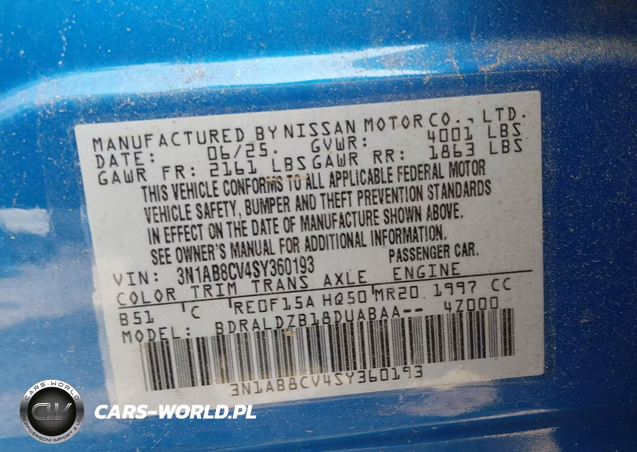 2025 Nissan Sentra Sv VIN:3N1AB8CV4SY360193 - 9