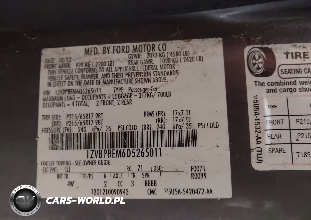 2013 Ford Mustang V6 Premium VIN:1ZVBP8EM6D5265011 - 9