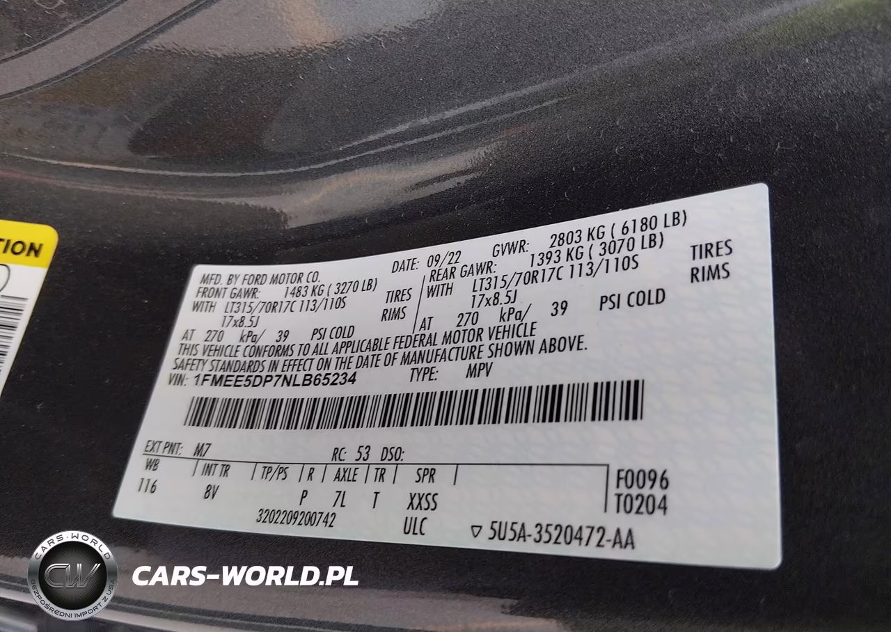 2022 Ford Bronco Badlands VIN:1FMEE5DP7NLB65234 - 9
