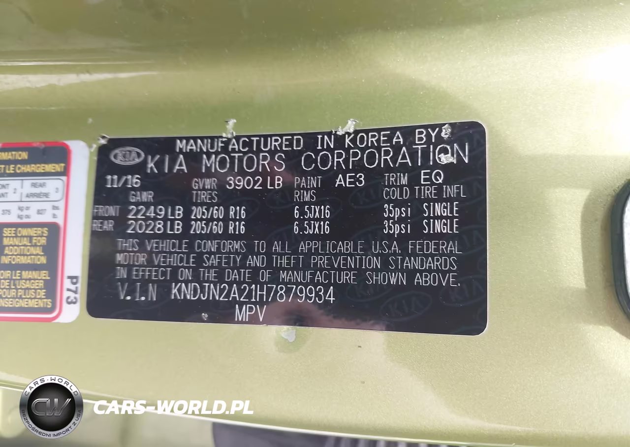2017 Kia Soul VIN:KNDJN2A21H7879934 - 9