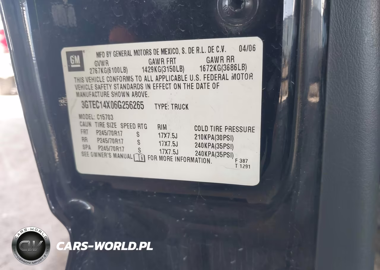 2006 GMC Sierra 1500 Sl VIN:3GTEC14X06G256265 - 9