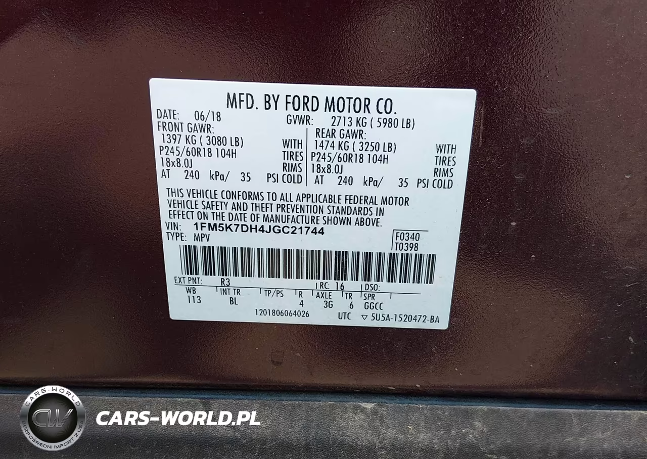2018 Ford Explorer Xlt VIN:1FM5K7DH4JGC21744 - 9