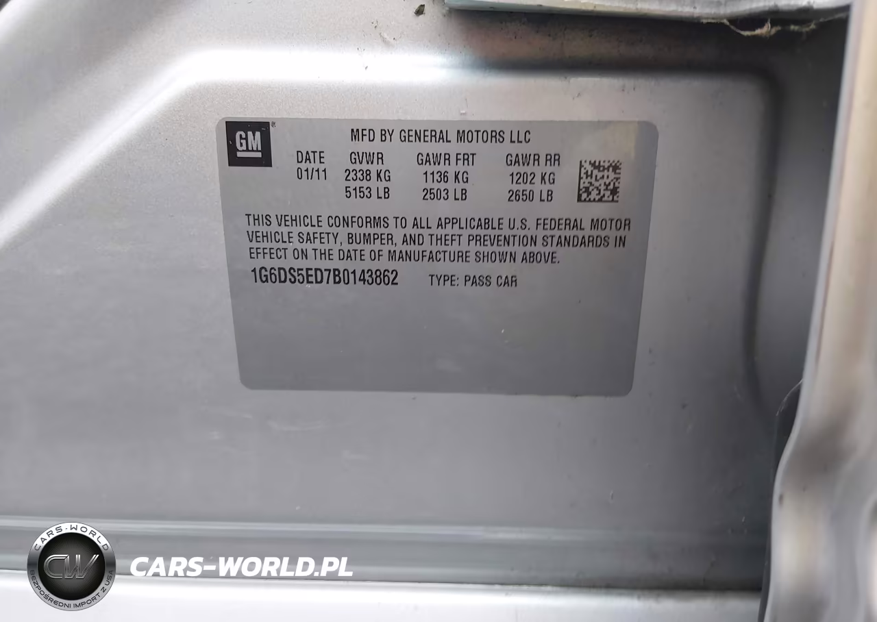 2011 Cadillac Cts Premium VIN:1G6DS5ED7B0143862 - 9