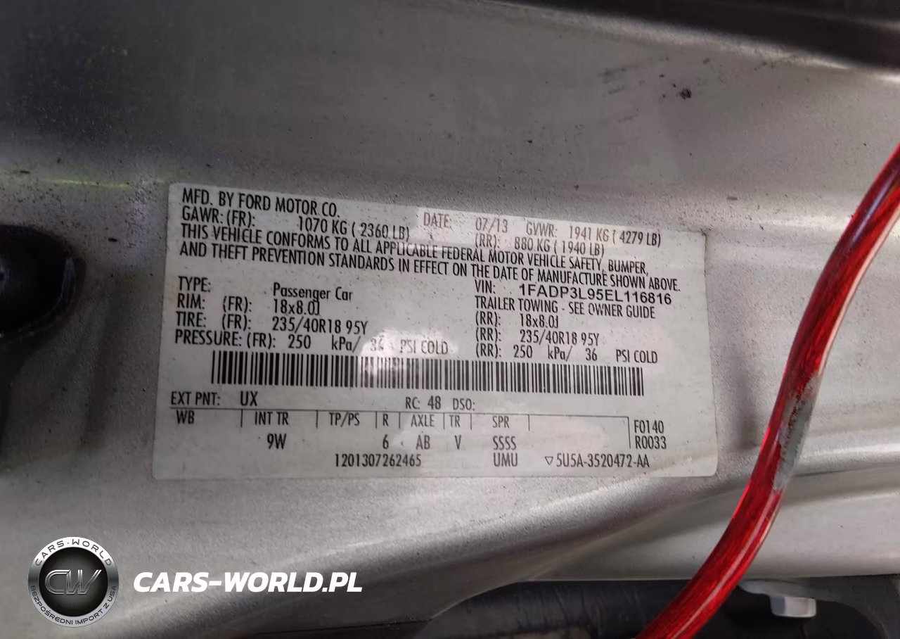 2014 Ford Focus St VIN:1FADP3L95EL116816 - 9