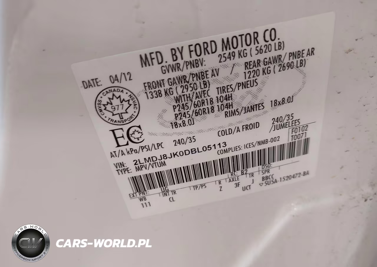 2013 Lincoln Mkx VIN:2LMDJ8JK0DBL05113 - 9