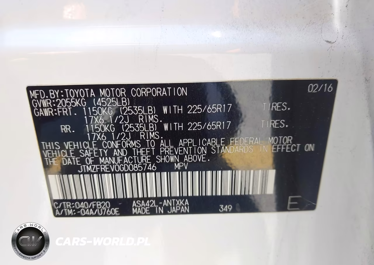 2016 Toyota Rav4 Le VIN:JTMZFREV0GD085746 - 9