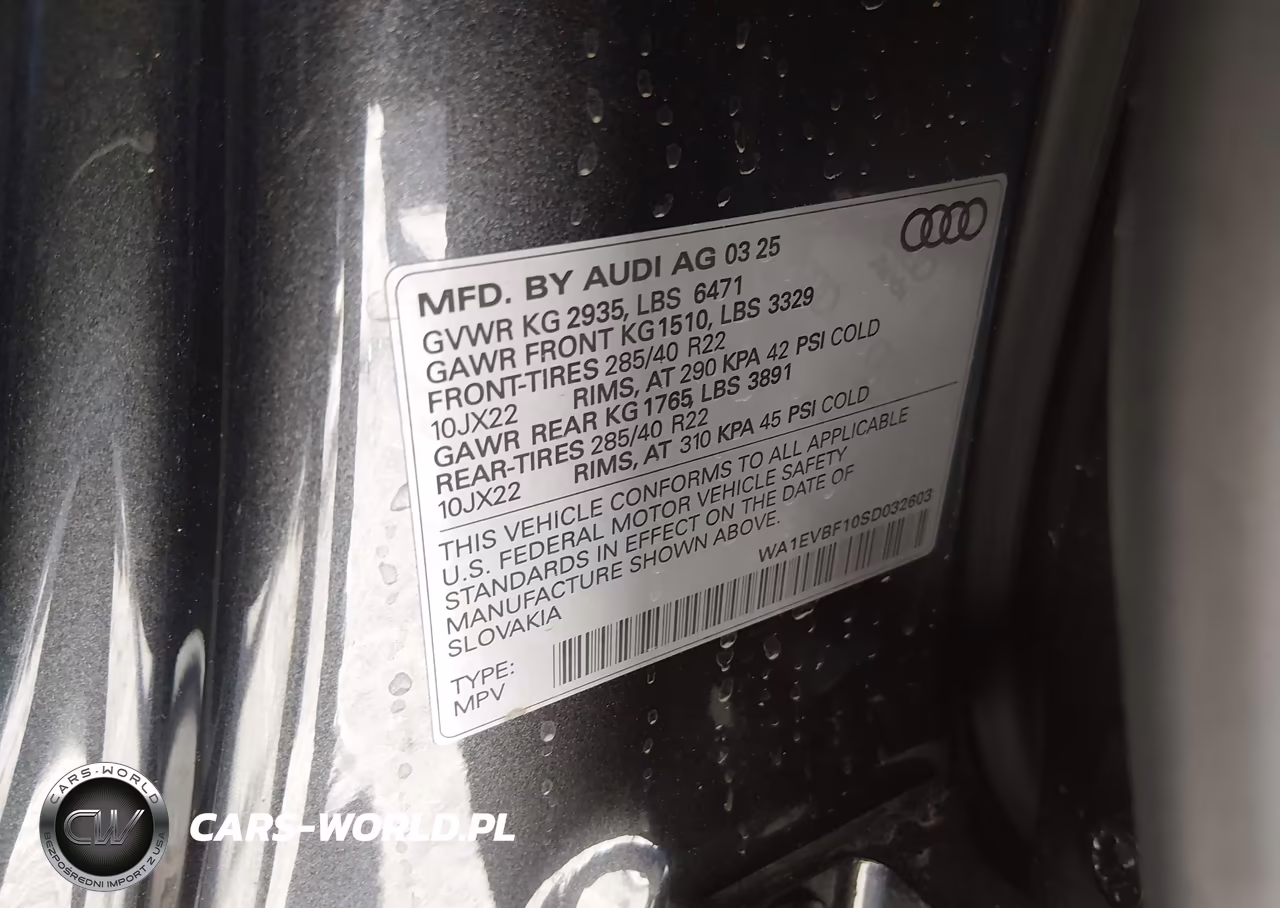 2025 Audi Q8 Premium Plus 55 Tfsi Quattro VIN:WA1EVBF10SD032603 - 9