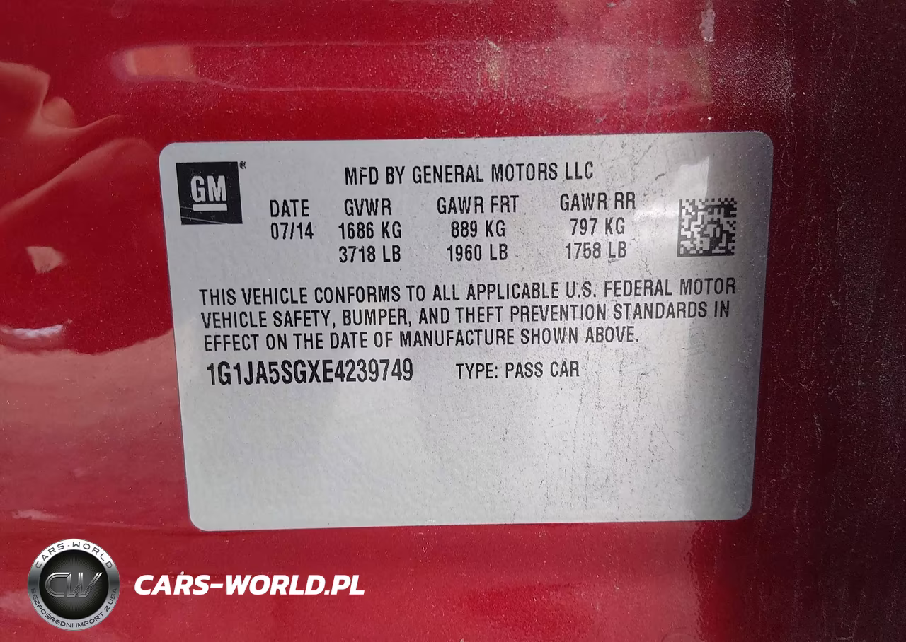 2014 Chevrolet Sonic Ls Auto VIN:1G1JA5SGXE4239749 - 9