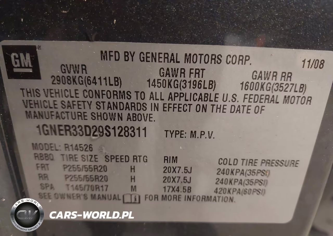 2009 Chevrolet Traverse Ltz VIN:1GNER33D29S128311 - 9