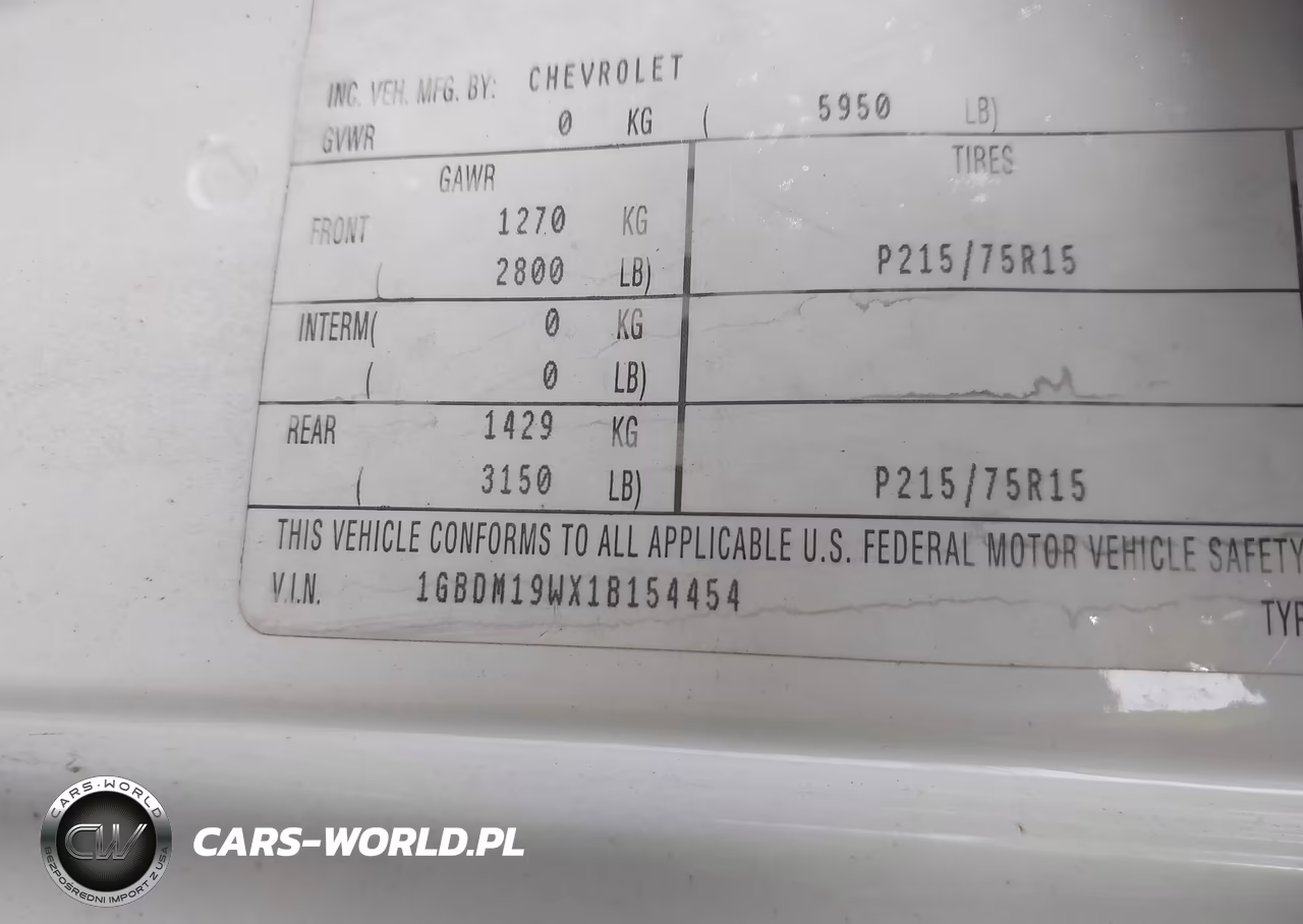 2001 Chevrolet Astro Upfitter VIN:1GBDM19WX1B154454 - 9