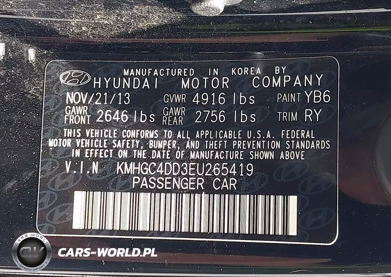 2014 Hyundai Genesis 3.8 VIN:KMHGC4DD3EU265419 - 9