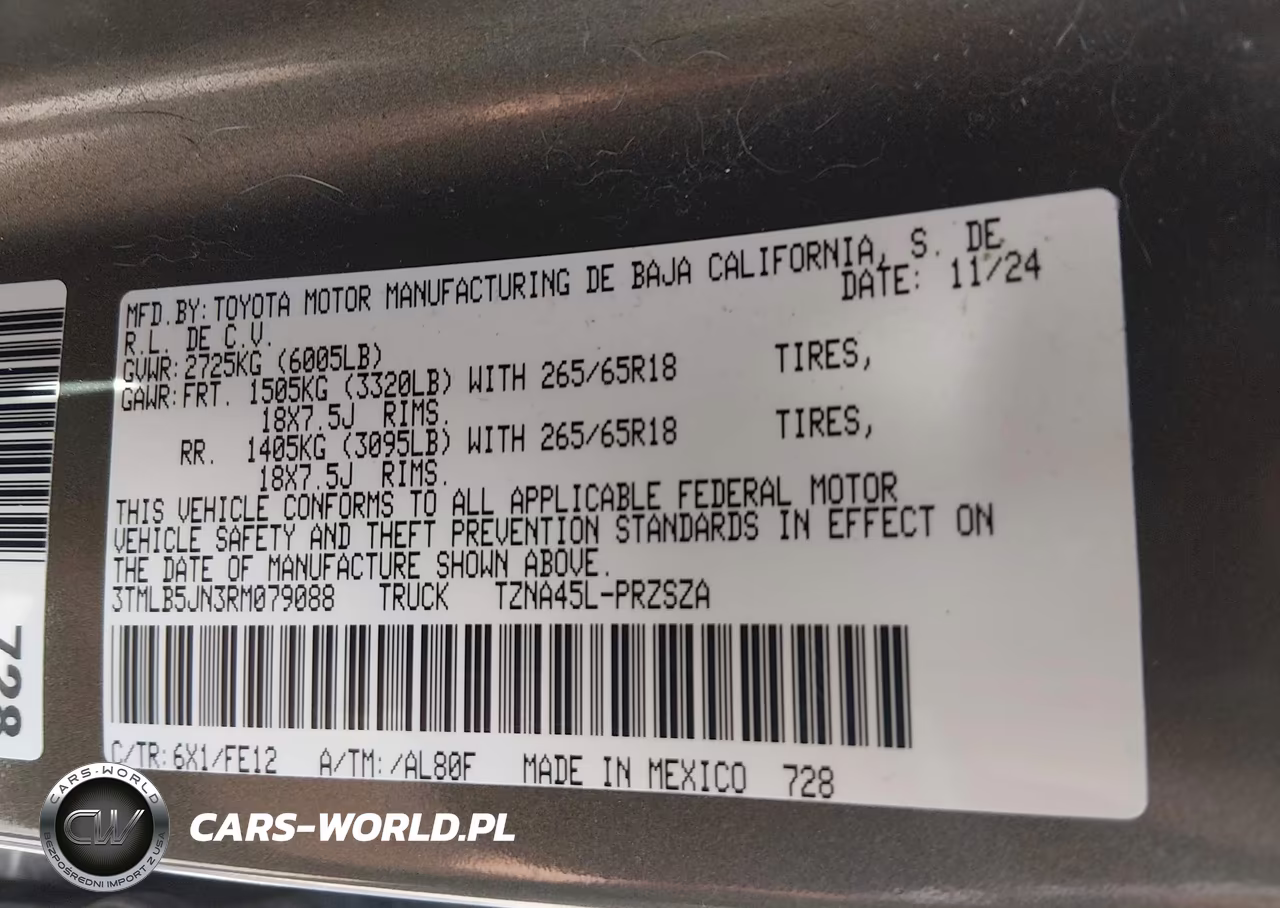 2024 Toyota Tacoma Trd Sport VIN:3TMLB5JN3RM079088 - 9
