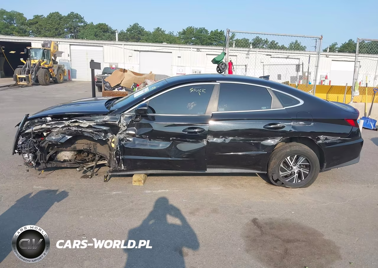 2021 Hyundai Sonata Blue VIN:KMHL24JJ1MA026835 - 13
