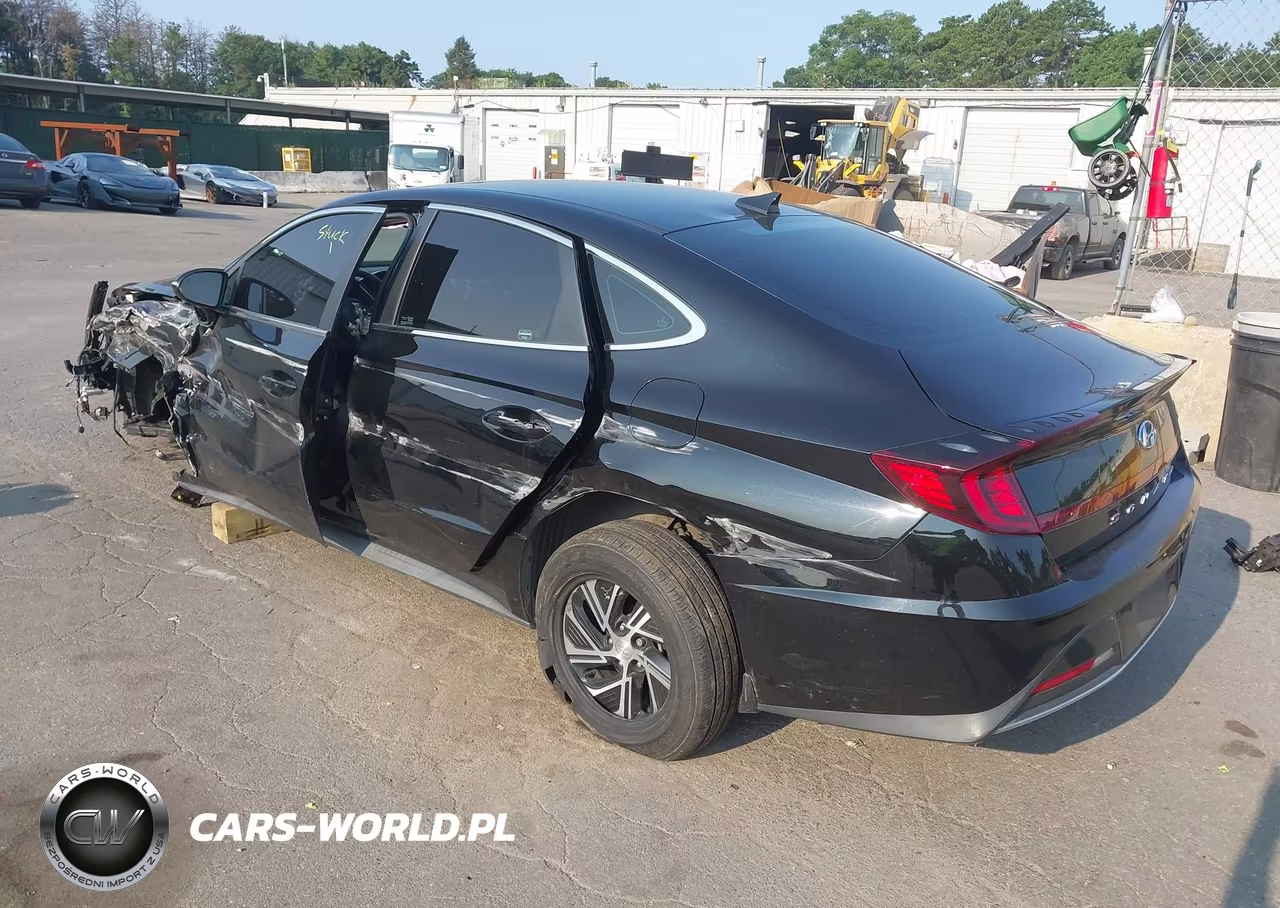 2021 Hyundai Sonata Blue VIN:KMHL24JJ1MA026835 - 3