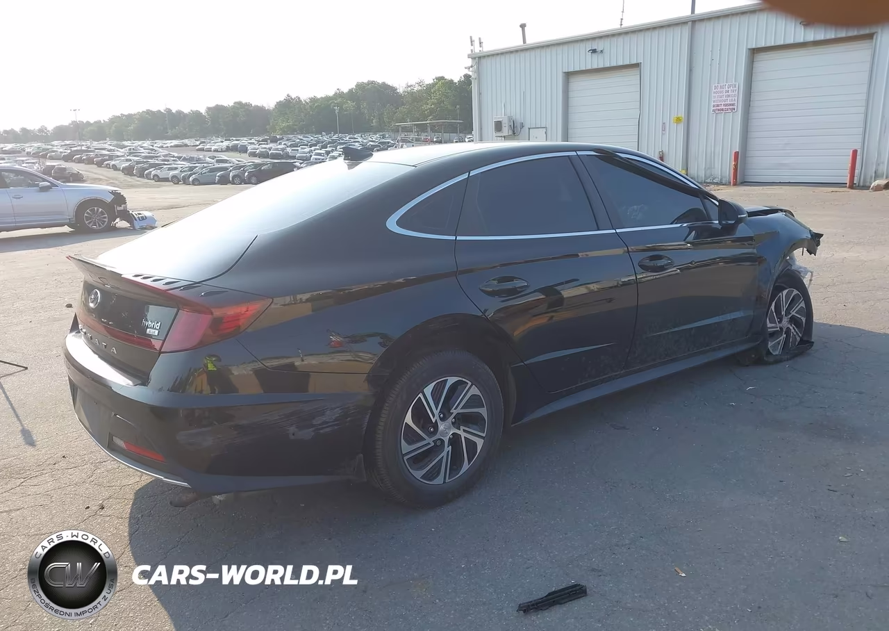 2021 Hyundai Sonata Blue VIN:KMHL24JJ1MA026835 - 4