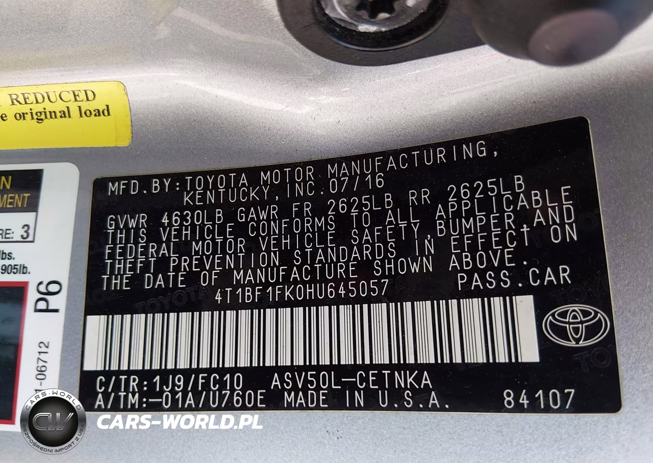 2017 Toyota Camry Le VIN:4T1BF1FK0HU645057 - 9