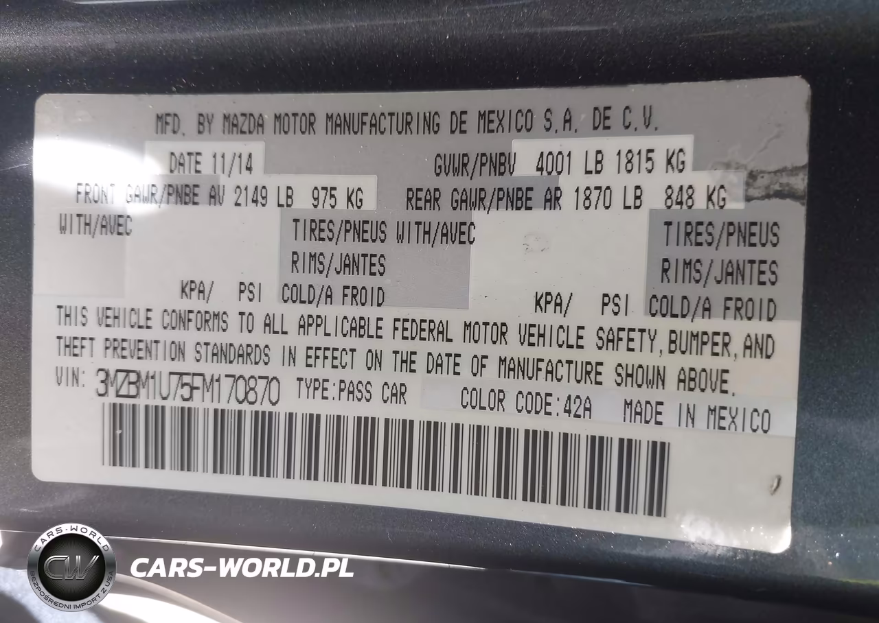 2015 Mazda Mazda3 I Sport VIN:3MZBM1U75FM170870 - 9