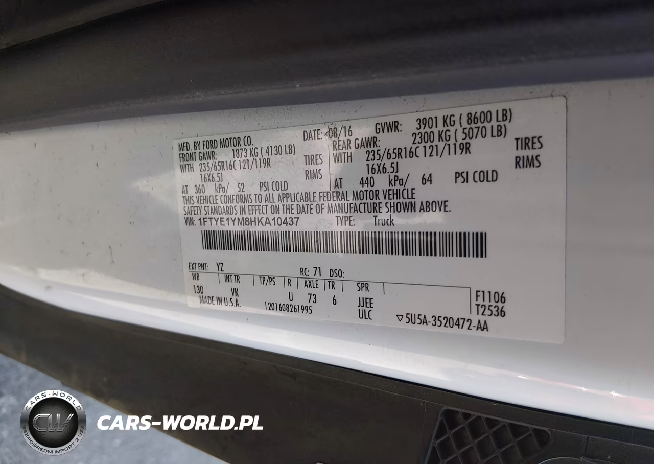 2017 Ford Transit-150 VIN:1FTYE1YM8HKA10437 - 9