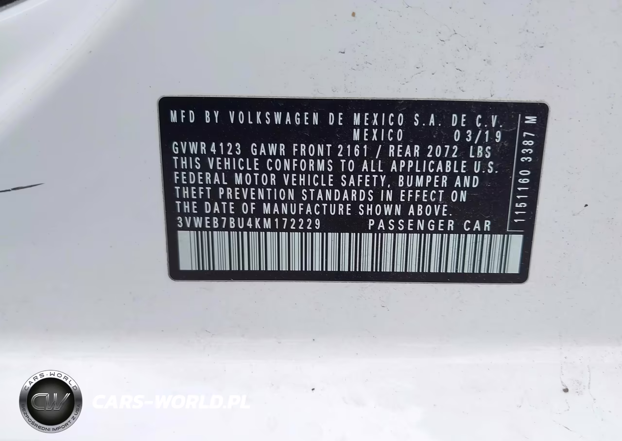 2019 Volkswagen Jetta 1.4T Sel VIN:3VWEB7BU4KM172229 - 9