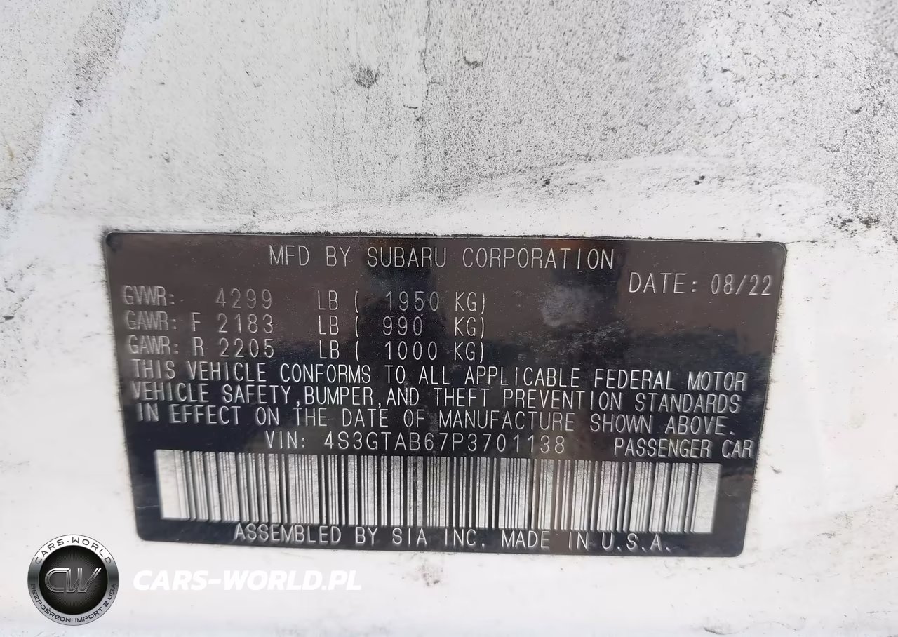 2023 Subaru Impreza Base 5-Door VIN:4S3GTAB67P3701138 - 9