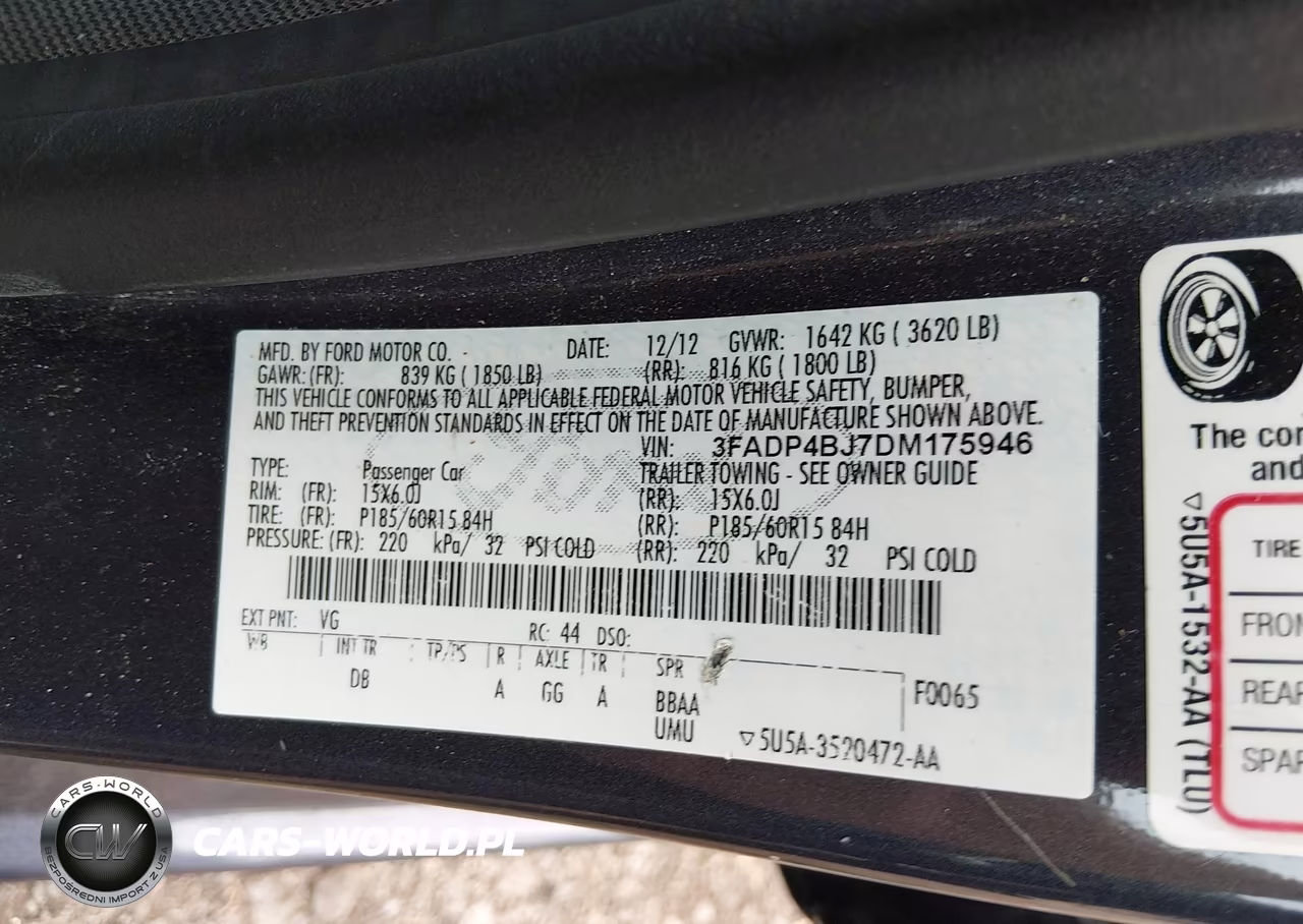 2013 Ford Fiesta Se VIN:3FADP4BJ7DM175946 - 9