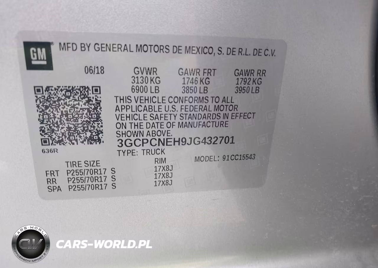 2018 Chevrolet Silverado 1500 Wt VIN:3GCPCNEH9JG432701 - 9