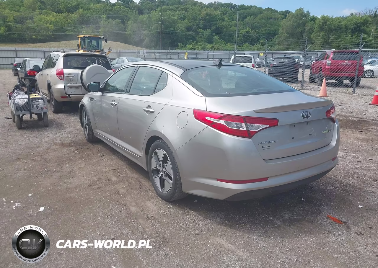 2013 Kia Optima Hybrid Ex VIN:KNAGM4ADXD5041284 - 3