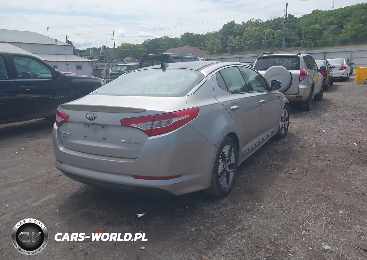 2013 Kia Optima Hybrid Ex VIN:KNAGM4ADXD5041284 - 4