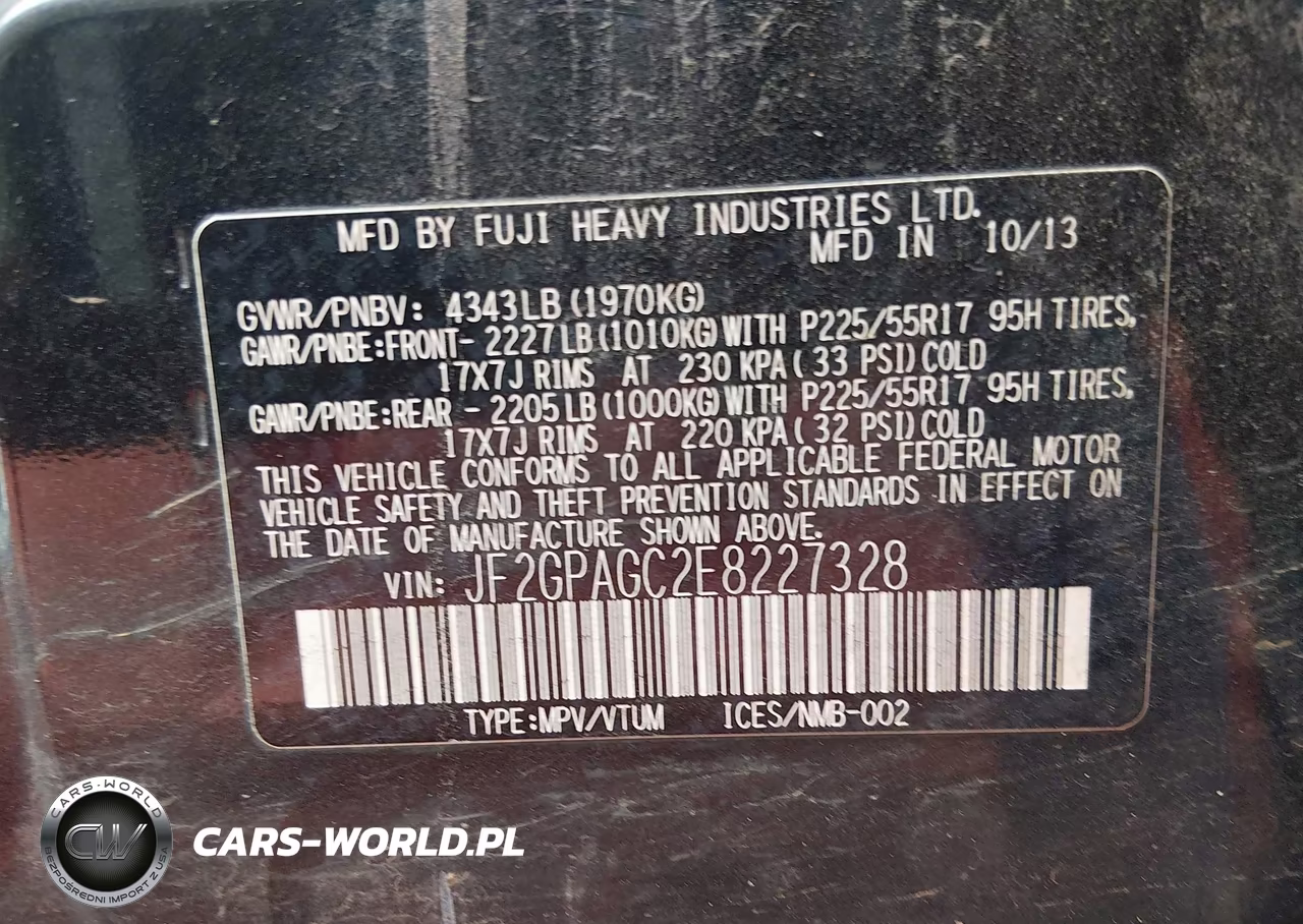 2014 Subaru Xv Crosstrek 2.0I Limited VIN:JF2GPAGC2E8227328 - 9