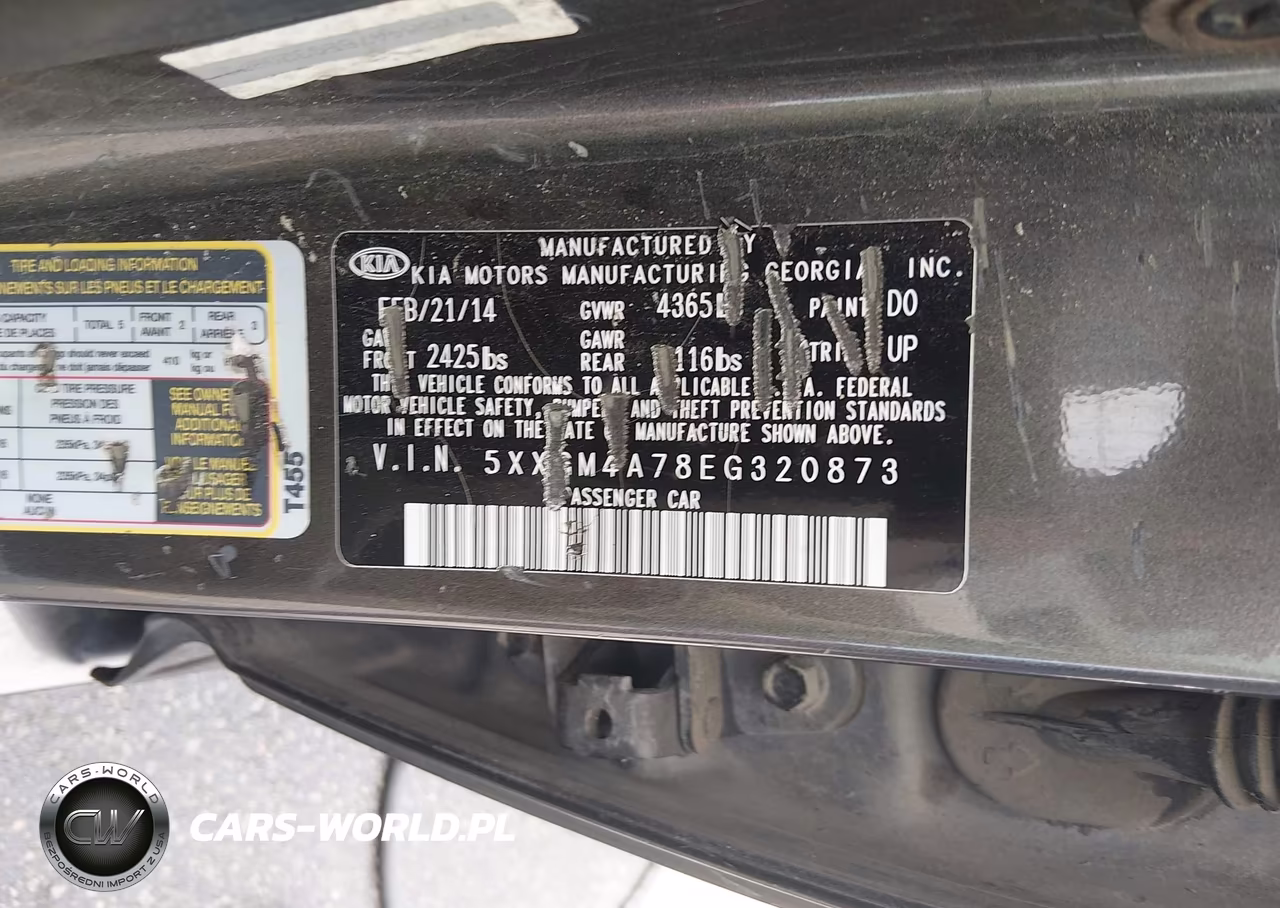 2014 Kia Optima Lx VIN:5XXGM4A78EG320873 - 9