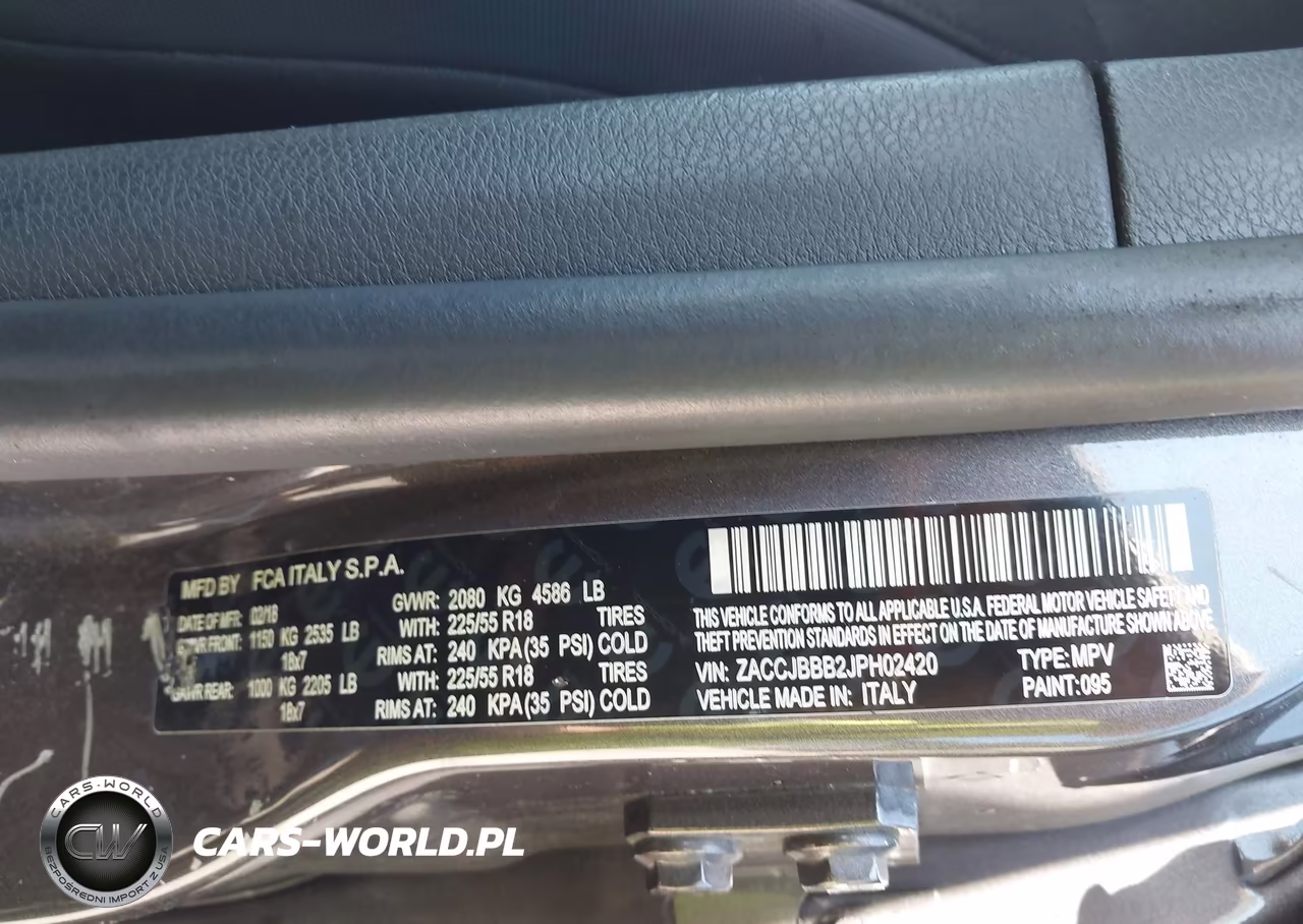 2018 Jeep Renegade Altitude 4X4 VIN:ZACCJBBB2JPH02420 - 9