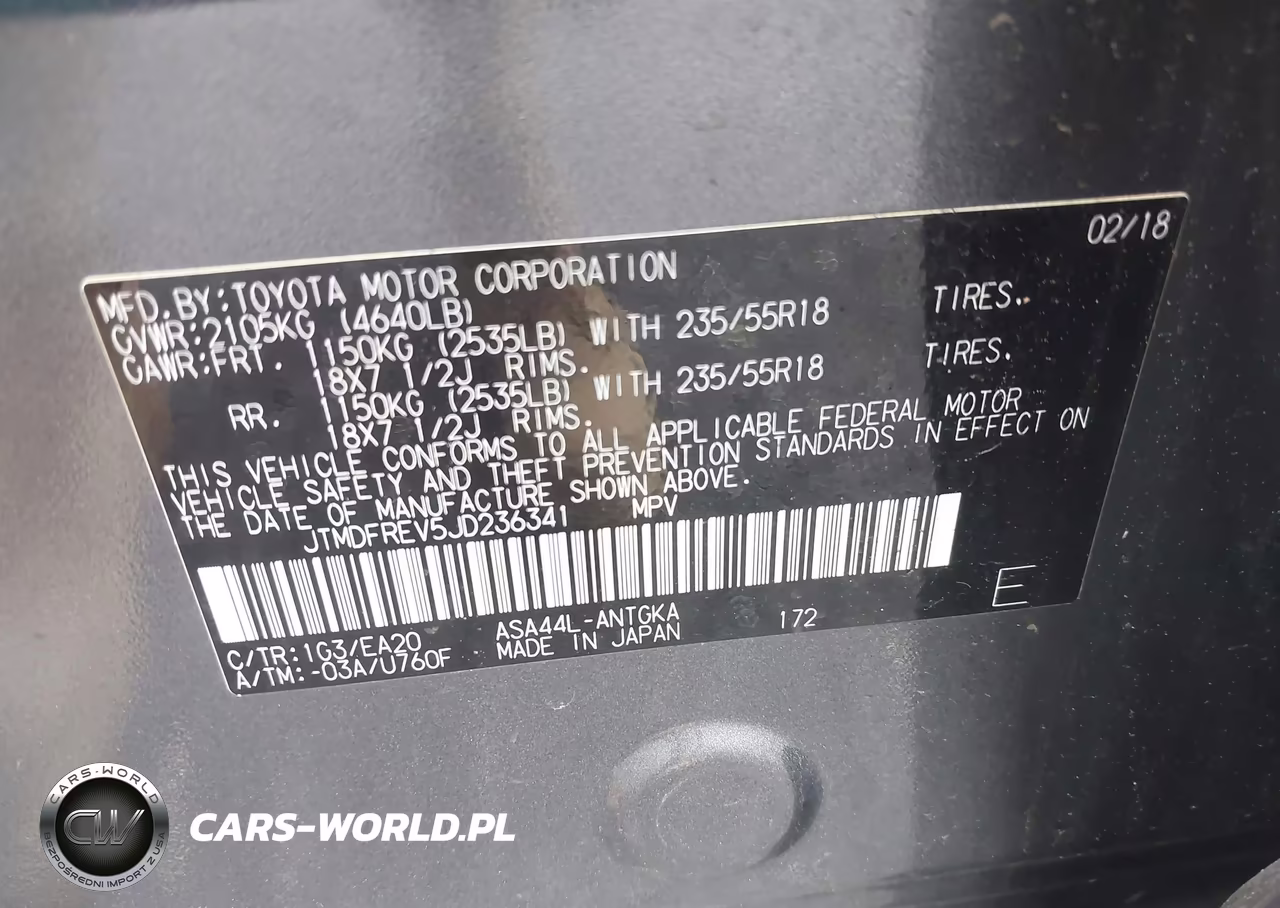 2018 Toyota Rav4 Limited VIN:JTMDFREV5JD236341 - 9